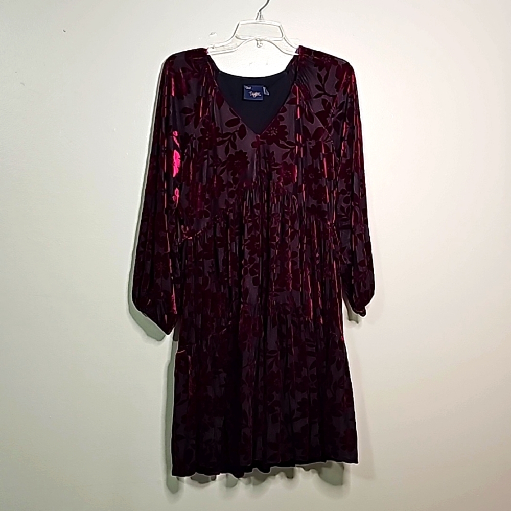 Velvet Floral Dress